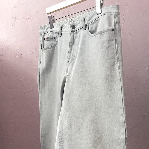 Calvin Klein Ice Blue Model Anti Fit Jeans Grunge - Picture 12 of 13